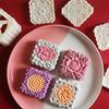 Kitchen Supplies Chinese Style Flower Shape Mooncake Moulds Multi-Purpose Reusable Festival Cookie Decorate Tool