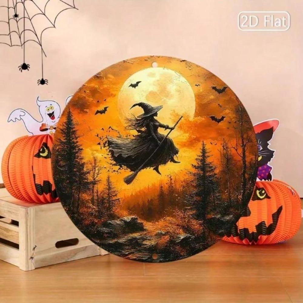 Vintage Tin Sign Halloween Decor Metal Wall Art for Living Room Bedroom Home Decor