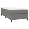 Maison Exclusive - Sommier à lattes de lit avec matelas Gris foncé 100x200cm Tissu