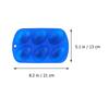 Easter Egg Shaped 6-Compartment Silicone Cake Mold Flexible Foldable Baking Pan For Diy Colorful Cake Pops Easter Festival Red
