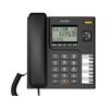 Téléphone filaire Alcatel T76 avec ID d'appelant noir - Mains libres - Répertoire 10 noms et numéros