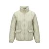 Outdoor Series Stand Collar Zipper Fashion Solid Color Lightweight Cotton Down Jacket Women Jacket Beige L424W146-027B