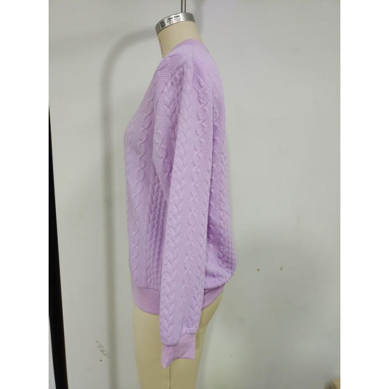 Women S Solid Color Long Sleeve Knit Zip Up Jacket Coat
