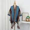 Neck Wrap Tassel Scarves Warm Knitted Cape Simple Imitation Cashmere Scarf  Travel Vacation