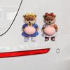 3D Pet Belly Sticker Soft Anti-Collision Sticker Cartoon Kitten/Puppy Decal with Big Belly Cute