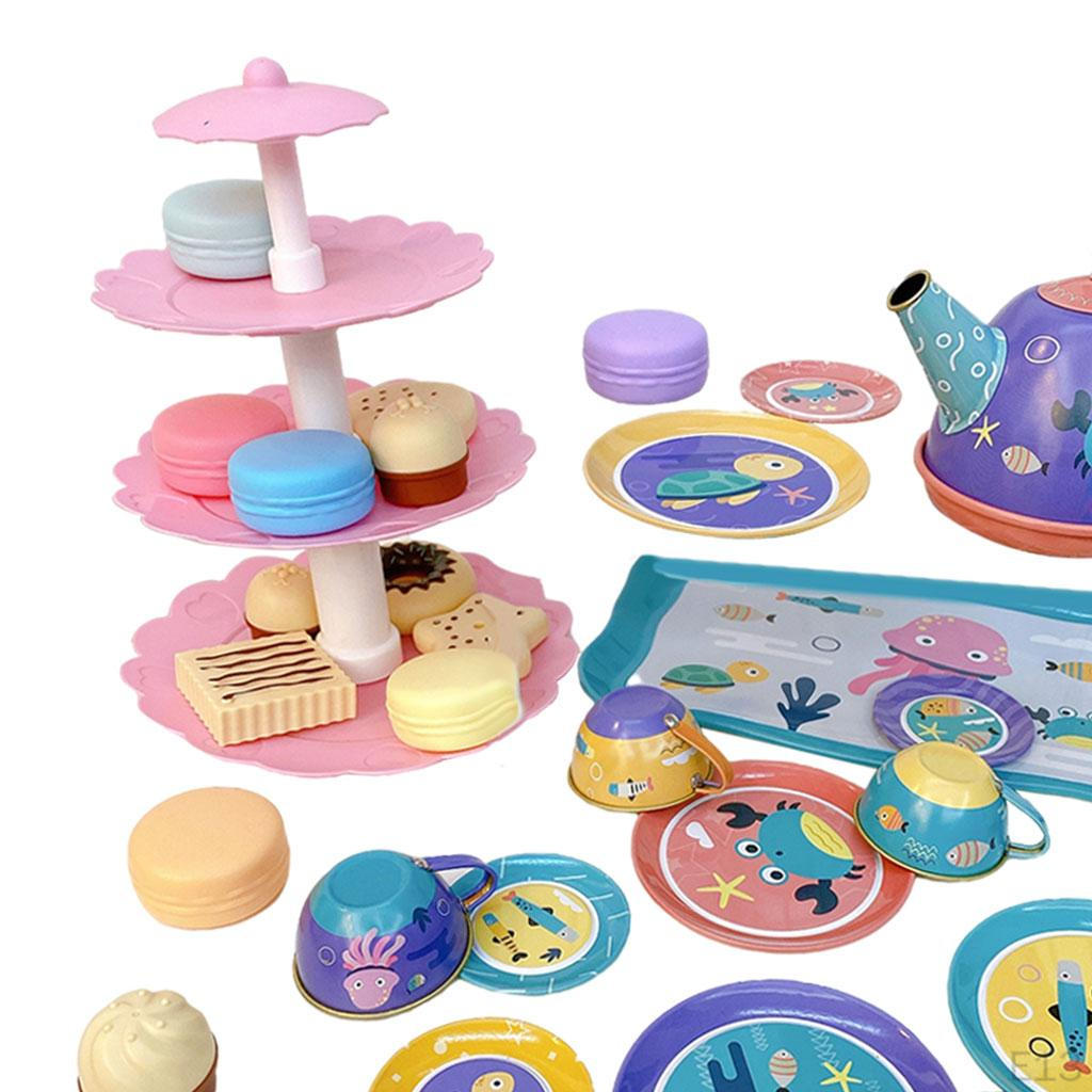 Set Toy Dishes And Utensils with Accessories Pretend Toys for Toddler Boys Children Kitchen