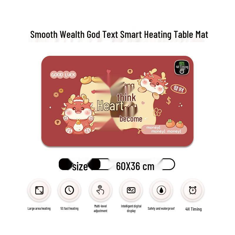 Ekstra Büyük Isıtmalı Mouse Pad & Masa Matı - Sıcak Ofis Masaüstü El Isıtıcısı