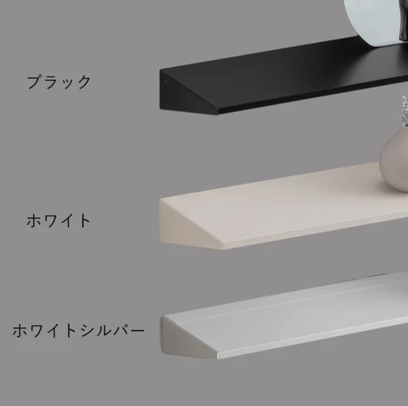 ALMETAX Wall Shelf - Suitable for Rental Properties - No Drilling Required - Storage Shelf - Push Pin Attachment - Drywall - Wall Mounted Shelf - DIY