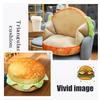 Simulation Bread Burger Shape Pillow Cute Food Plush Pillow Soft Lumbar Back Cushion Stuffed Food