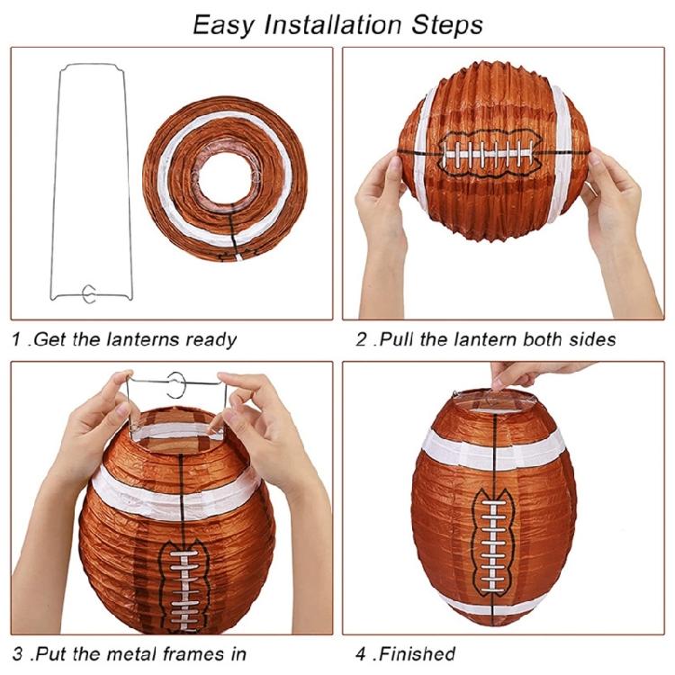 10pcs Football Shape Ceiling Decorations Ideal for Garden Parties and School Activities