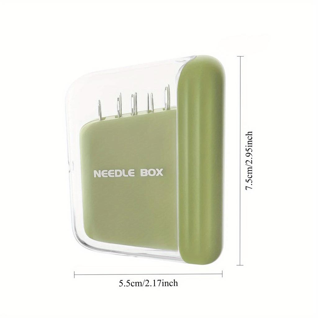 1PC Magnetic Sewing Needle Box with Needle Portable 5 Size Embroidery Needles Magnet Storage Case Home DIY Craft Sewing Accessories