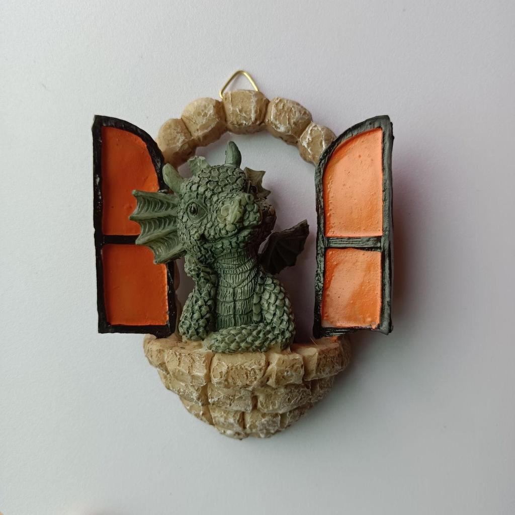 Cute Dragon Resin Figurines, Garden Ornament Decor, Creative Outdoor Micro Landscape Decoration