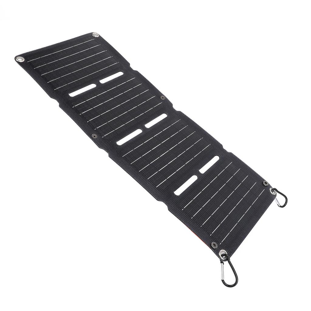 Foldable Solar Panel 40W Monocrystalline Silicon Fast Charging QC Dual USB Regulator Output 4 Folds 