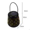Garden Patio Hanging Solar Lantern Metal Craft Waterproof Hollow for Outdoor Pathway Walkway