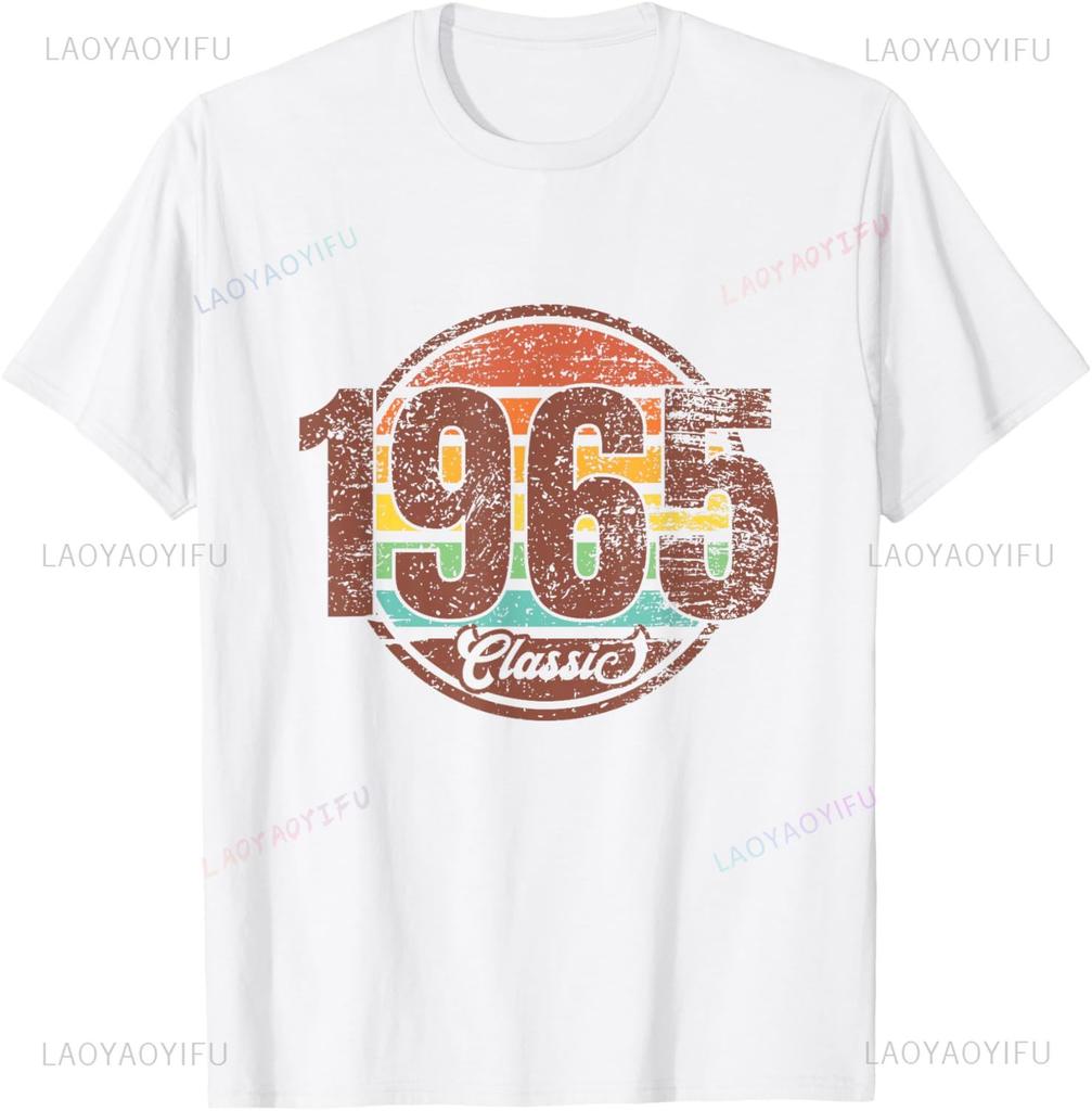 Vintage 1965 Limited Edition 60th Birthday Gifts 60 Year Old T-Shirt Vintage T Shirt Mens Clothing Customizable Ropa Hombre