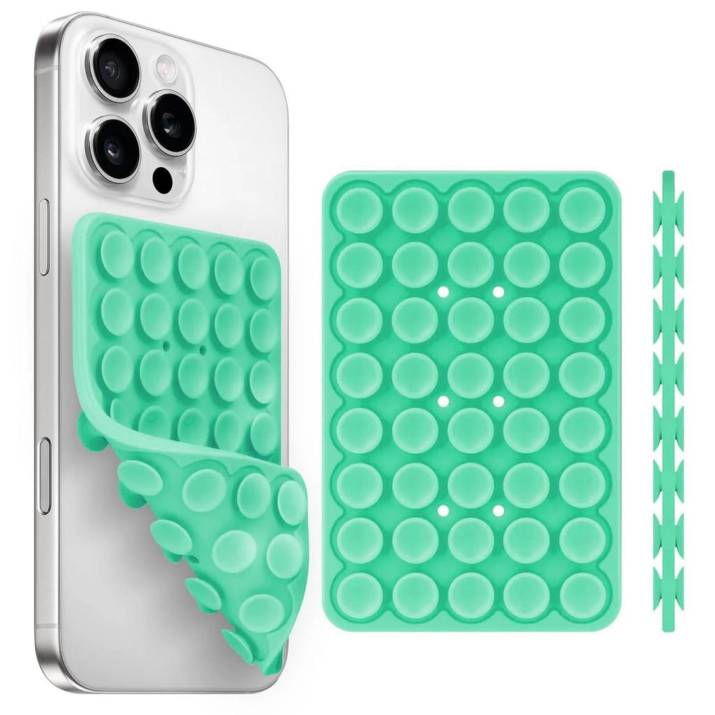 Silicone Suction Cup Phone Holde Multifunctional Fixed Anti-slip Mobile Fixture Double Sided Detachable Phone Rubber Sucker Pad 5