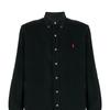 Polo Ralph Lauren FW22 Solid Logo Polo Long Sleeve Shirt Men Shirts Black 710853123V-003