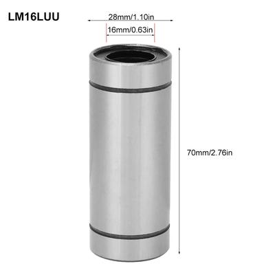 Linear Motion Bearing Steel High Accuracy for Industrial Automation LM25LUu LM20LUu LM16LUU
