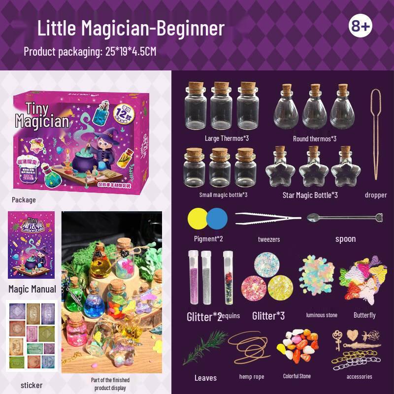 

Kids Science Experiment Kit: Little Magician DIY Materials for Parent-Child Fun & Birthday Gifts