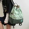 Spring Summer New Lightweight Travel Op Street Sle Dual Oulder Bag Tote Ket Color Blo Fre Small Bapa With Drawstring