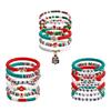 Rainbow Beads Bracelets 6/7Pcs Women Girls Stretch Preppy Handchains Adorments