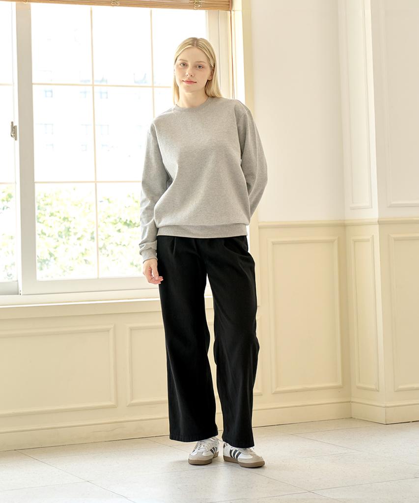 Egsia Basic Mood Pintuck Wide Cotton Pants H09Brd_Axf11324