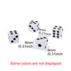 100-200PCS Assorted Color 8mm Size Dice Mini Standard Six Sided Gambling Dice Bar KTV Festival Carnival Gathering Game Props ZYF
