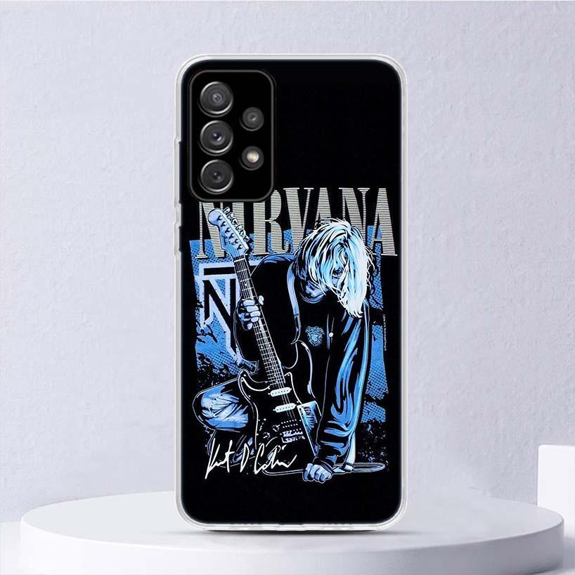 Retro-Sänger Kurt Cobain Weiche Hülle Für Samsung Galaxy A17 A16 A26 A36 A56 A15 A14 A13 A55 A54 A53 Handyhülle A25 A35 A24 A34 A2