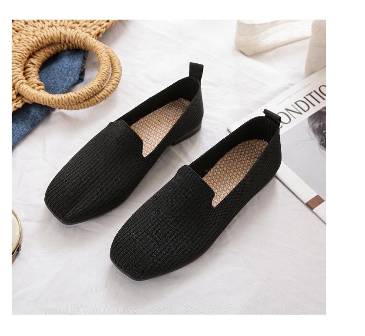 Damskie mokasyny z siateczki z miękkim spodem i balerinami z zakrytymi palcami, wsuwane płytkie buty żeglarskie czółenka