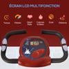 HOMCOM Foldable Magnetic Exercise Bike Cardio-Training - Home Sport with 8 Resistance Levels and Casters