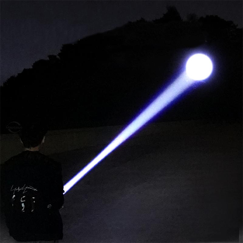 Powerful LED Flashlight Rechargeable Type-c Flashlight High Power Long Range Torch Strong Light Camping Fishing Lantern