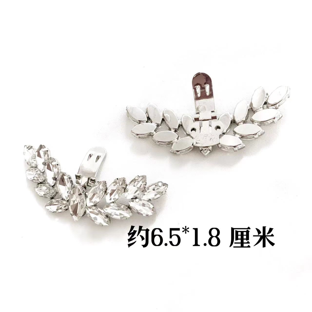 

Съемные сандалии, Высокие каблуки, Аксессуары, Сплавные стразовые пряжки для обуви, Аксессуары для верха обуви One Size белый