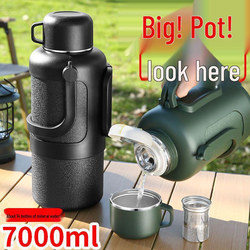 Extra Large Insulated 316 Stainless Steel Water Bottle for Home & Outdoor Use - Antibacterial & Durable