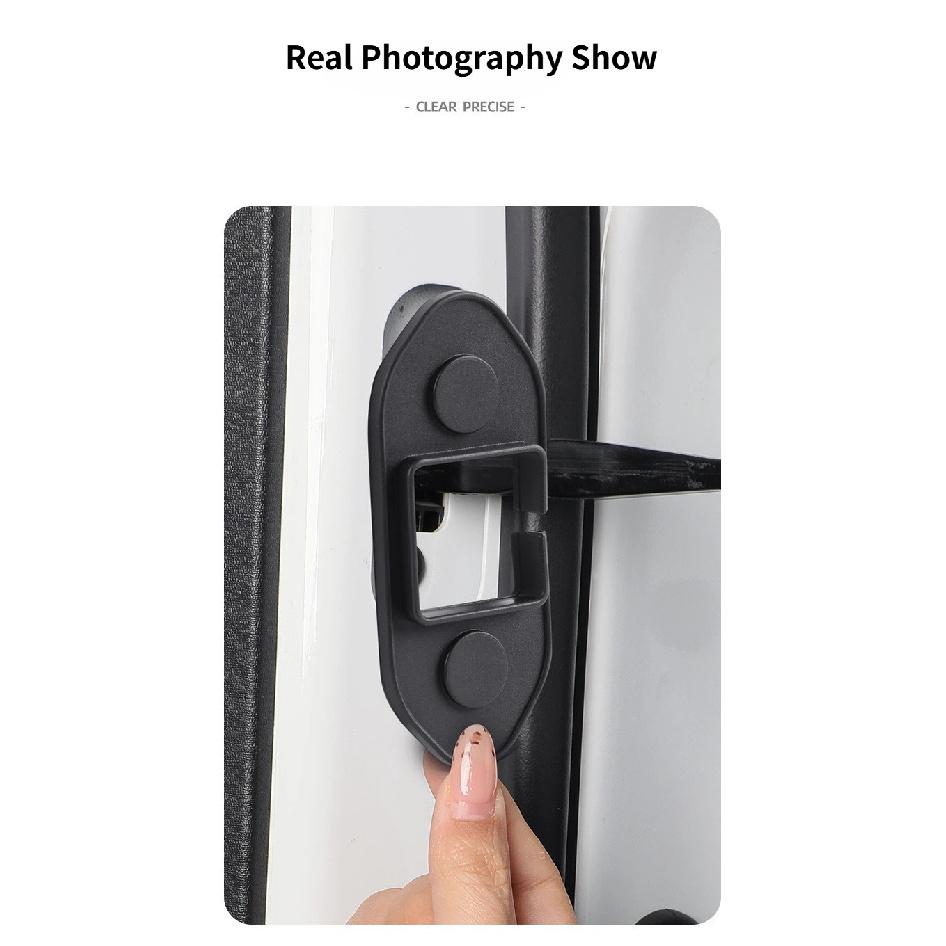 For Leapmotor C10 B10 C16 C01 C11 T03 Silicone Car Door Limiter Protection Cover Door Lock Buckle Cover Car Interior Accessories