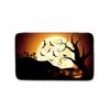 Halloween Shower Curtain Floor Mat Combination Four-Piece Set Bathroom Toilet Carpet Door Mat
