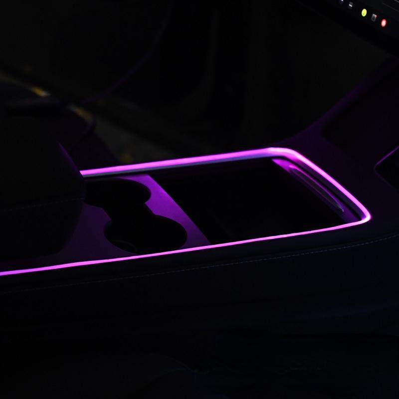 For Tesla Model 3 Y Interior Car Neon Lights Center Console Dashboard Light Mood Light APP Control LED Strip