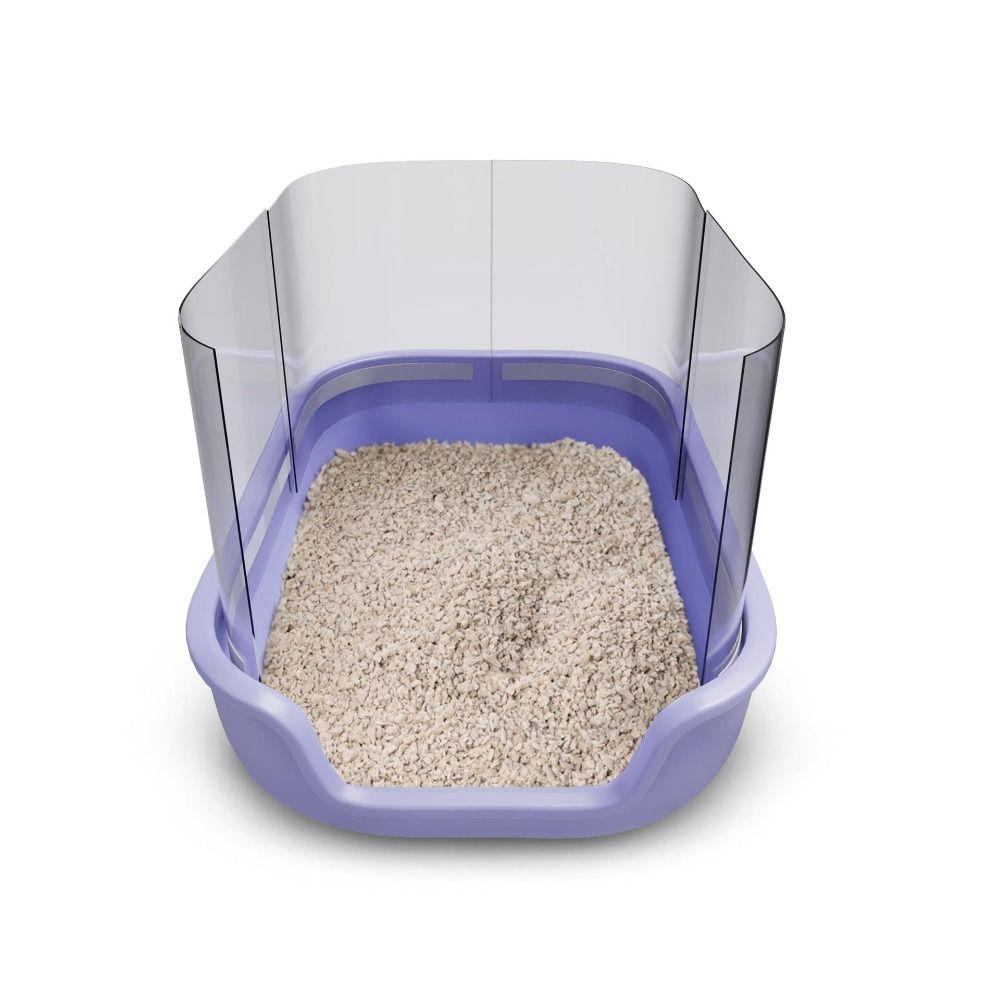 4Pcs/Set High Sided Cat Litter Box Pee Shields Seamless Waterproof Litter Box Splash Guard Easy Clean DIY