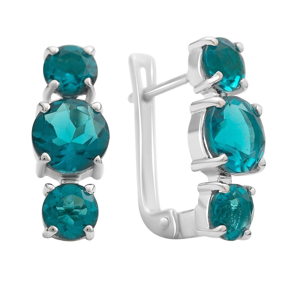 

Срібні сережки зі смарагдом nano 4.167ct (2174189) смарагдовий