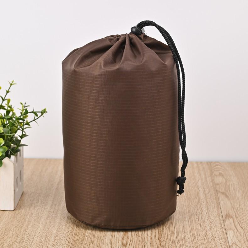 Down Jacket Sunscreen Clothing Storage Bag - Nylon Polyester Plaid, Portable Drawstring, Oxford Cloth