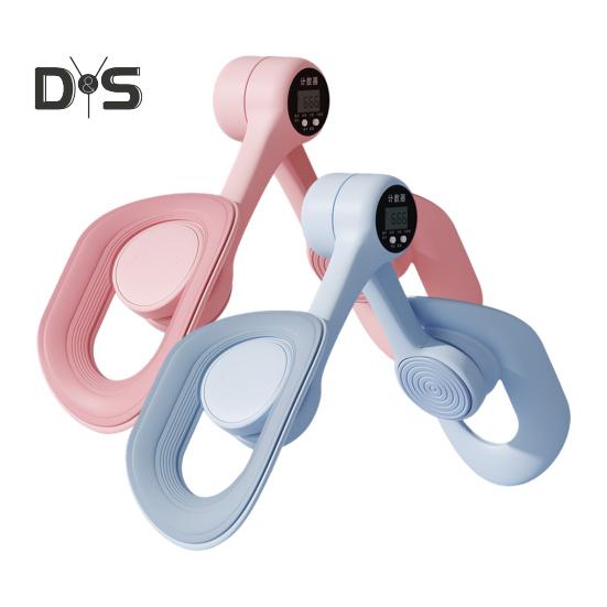 Thigh Master with Counter Pelvic Floor Muscle Trainer Portable Women Inner Thigh Leg Hip Exerciser Toner Home Gym Workout Fitness Equipment
