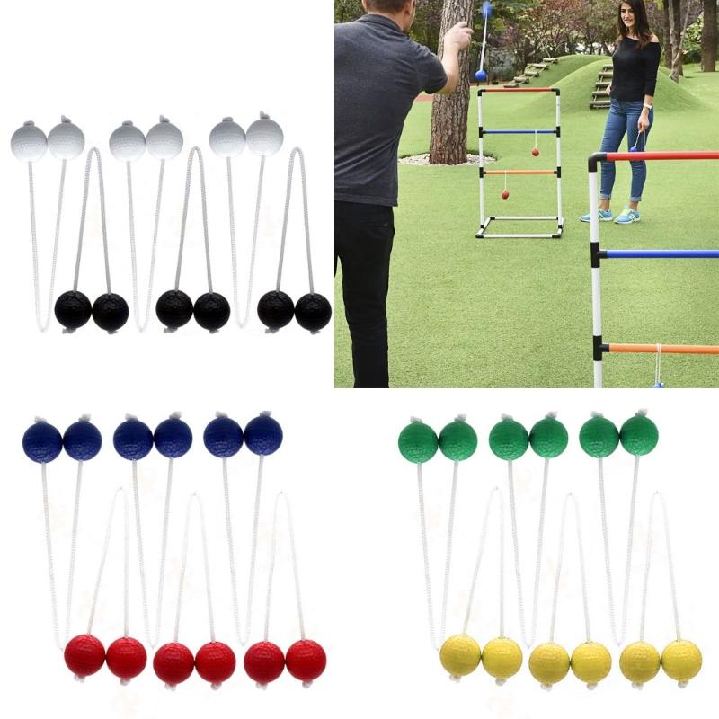 6Pcs Golf Tossing Ball Replacement Outdoor Lawn Yard Golf Throwing Ball Hard Golf Training Ball for Ladders Toss Game