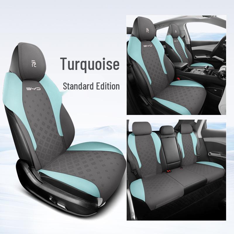 BYD Yuan PLUS Suede Car Seat Cover: Ventilated, Breathable Cushion