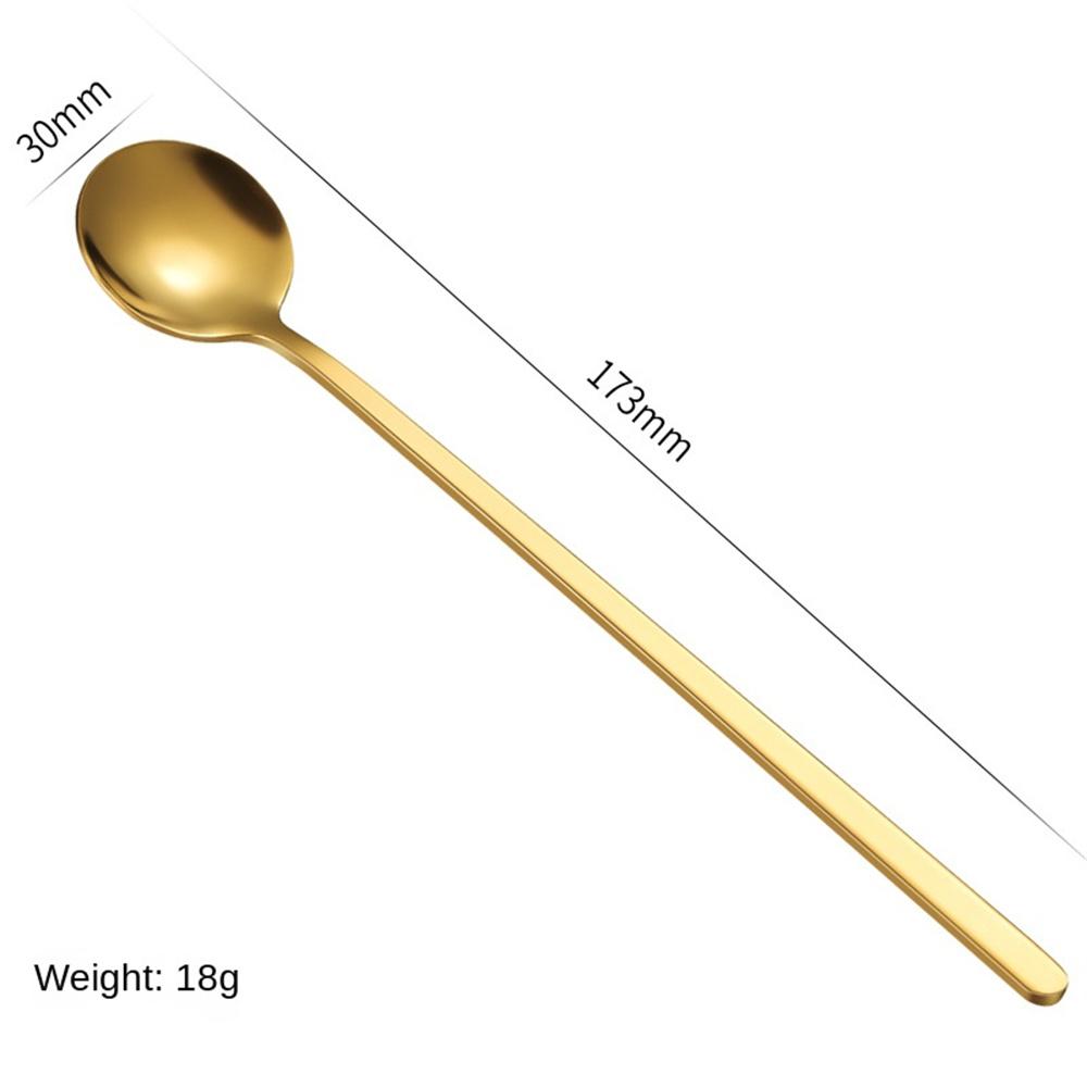 Stainless Steel Round Spoon Bird's Nest Tremella Spoon Honey Dessert Wedding Ceremony Mixing Spoon Coffee Spoon