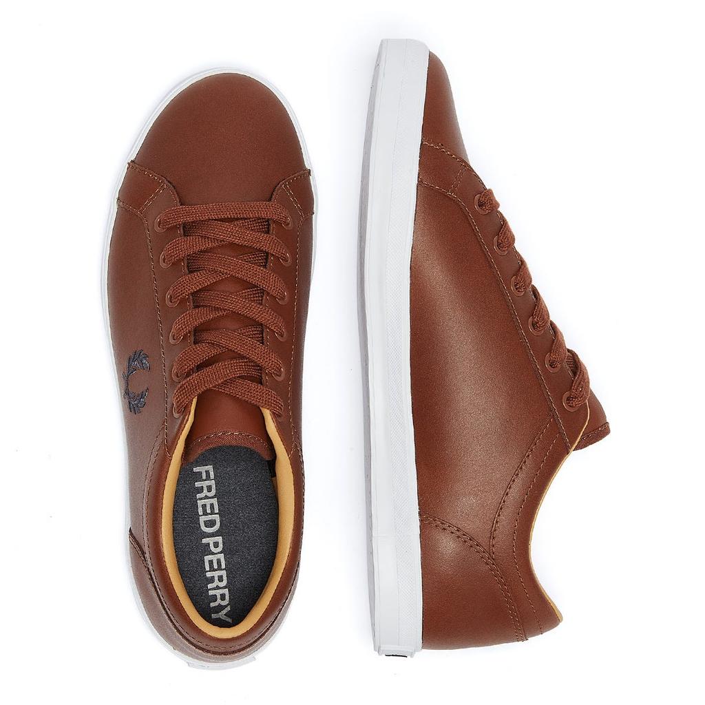 fred perry tan baseline trainers