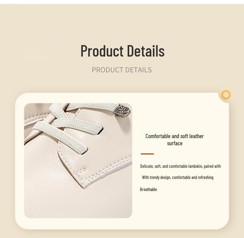 Women's Genuine Leather Chunky Heel Loafers 2025 - Soft Leather Single Shoes (SZ25912)