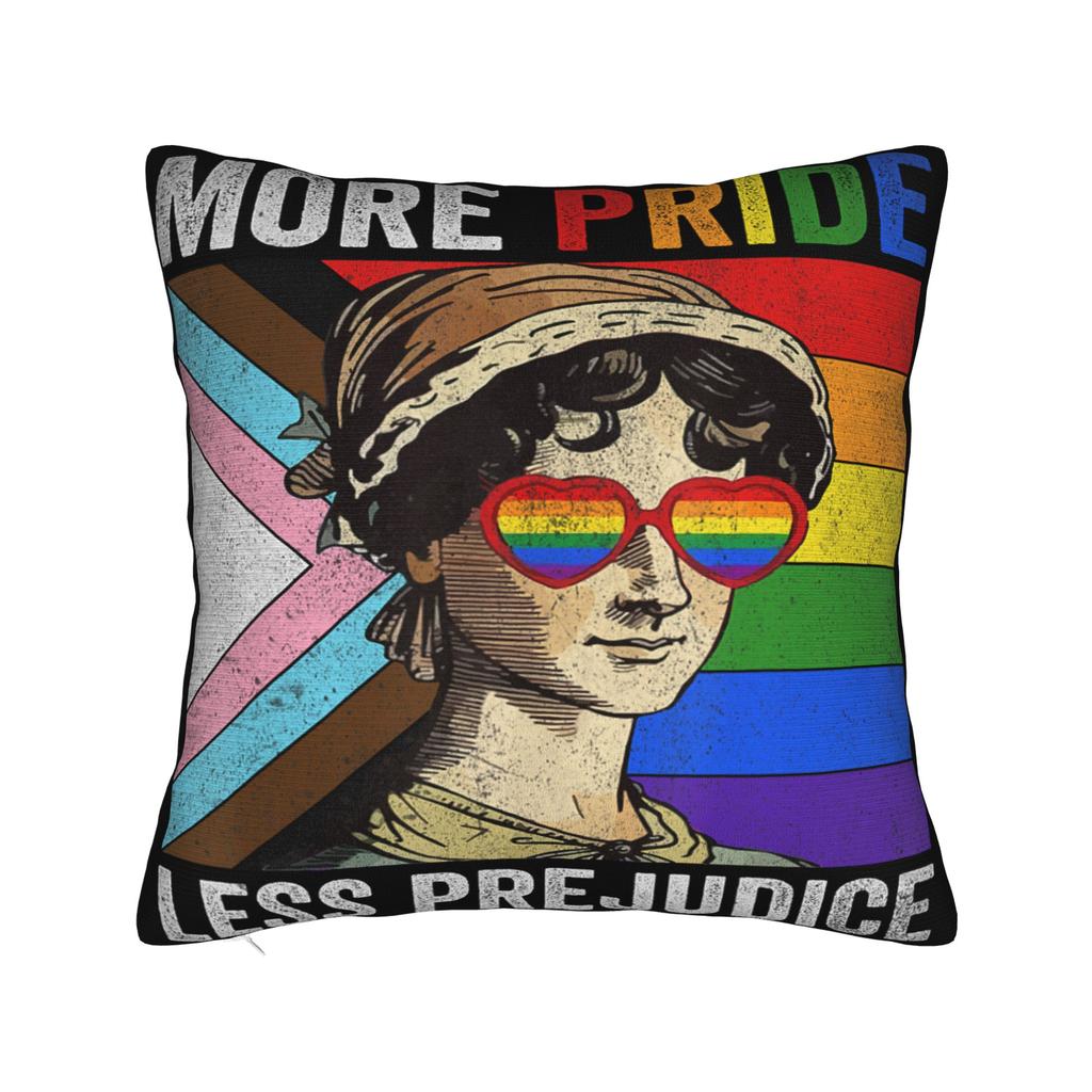 More Pride Less Prejudice Pillowcases Accessories Printing Cushion Cover Decorative Pillow Case Cover Car Multi Size
