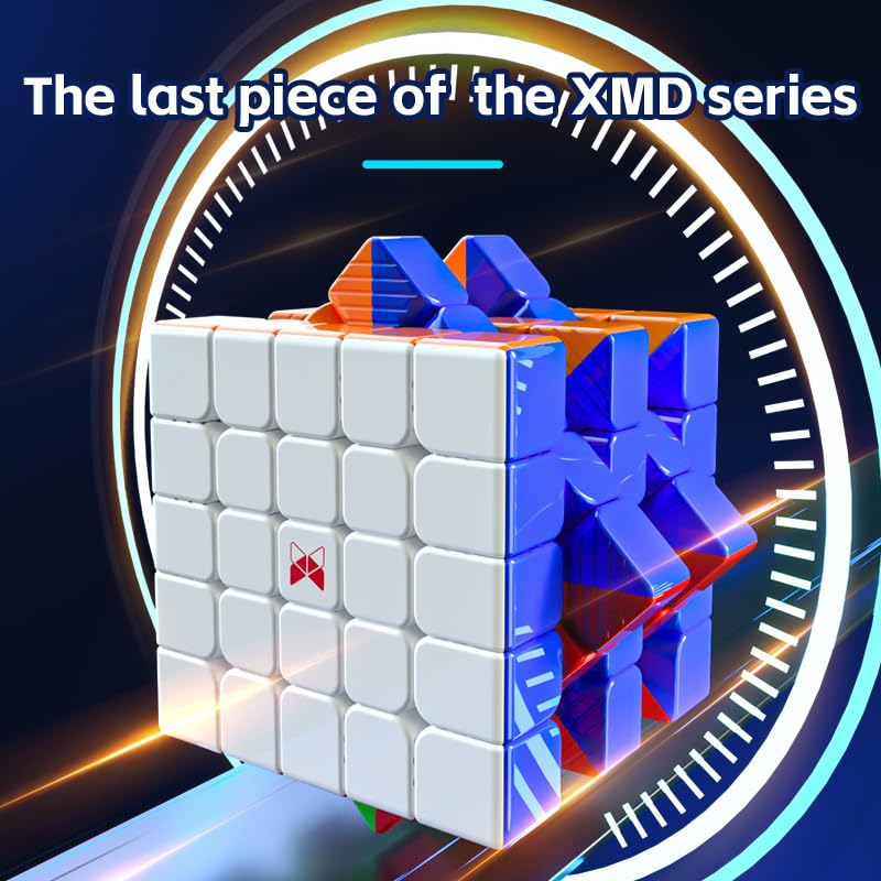 Bucubke QY XMD Hong Ball Core UV 5x5 Magic Cube Hong Magnetic Ball Core UV Stickerless 5x5x5 2024 Puzzle Magic Cube Hong Magnetic Ball Core