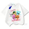 T-shirt Sprunki per Bambini T-shirt Incredibox per Bambini Top a Manica Corta per Bambini e Bambine Vestiti Estivi per Bambini Abbigliamento per Bambini