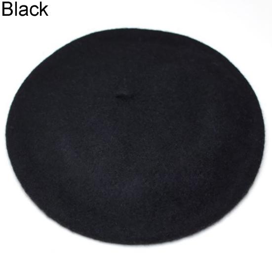Classic Solid Color Winter French Style Beret Artist Hat Casual Women Cap Gift