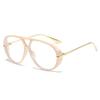 Vintage Y2k Big Frame Pilot Sunglasses Women For Men Popular Luxury Brand Designer Sun Glasses Punk Rivet Oversized Eyewear